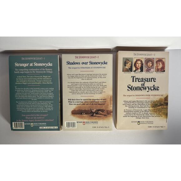 The Stonewycke Legacy Series 1-3 Boxed Set Paperback By J.Pella & M. Philips VTG - Picture 6 of 6